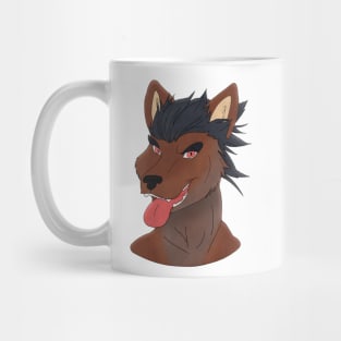 Anthro wolf face Mug